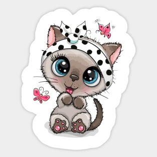 Cute kitten Sticker